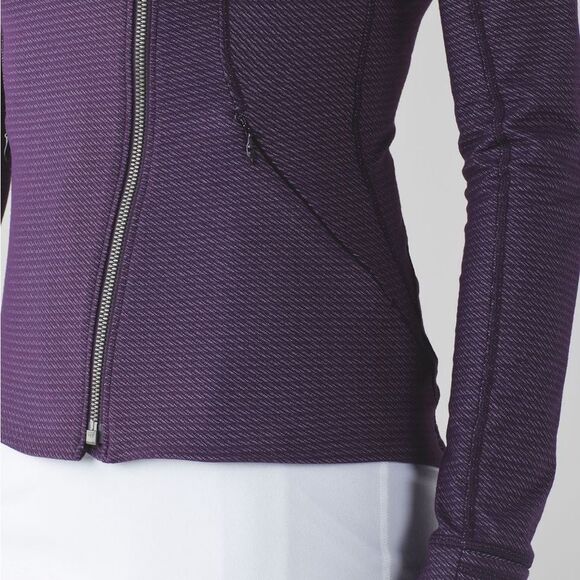 NWOT Lululemon Precision Jacket in Chain Link Lilac Deep Zinfandel - Picture 11 of 12